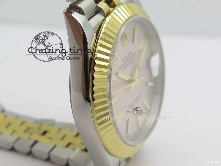 Jubilee YG Best Edition 41mm Bracelet Silver A2813 DateJust Maker BP Dial New Version II SS On 0422